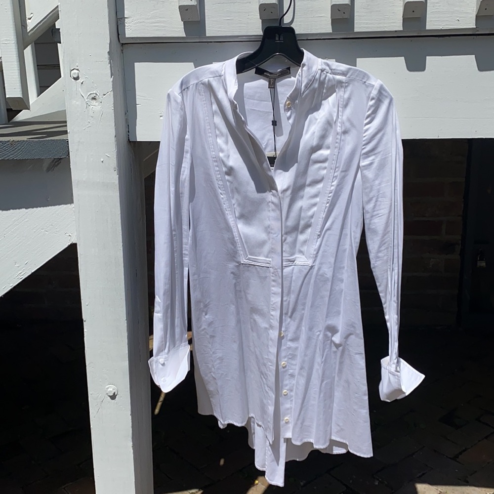 BCBG Maxazria whit shirt dress